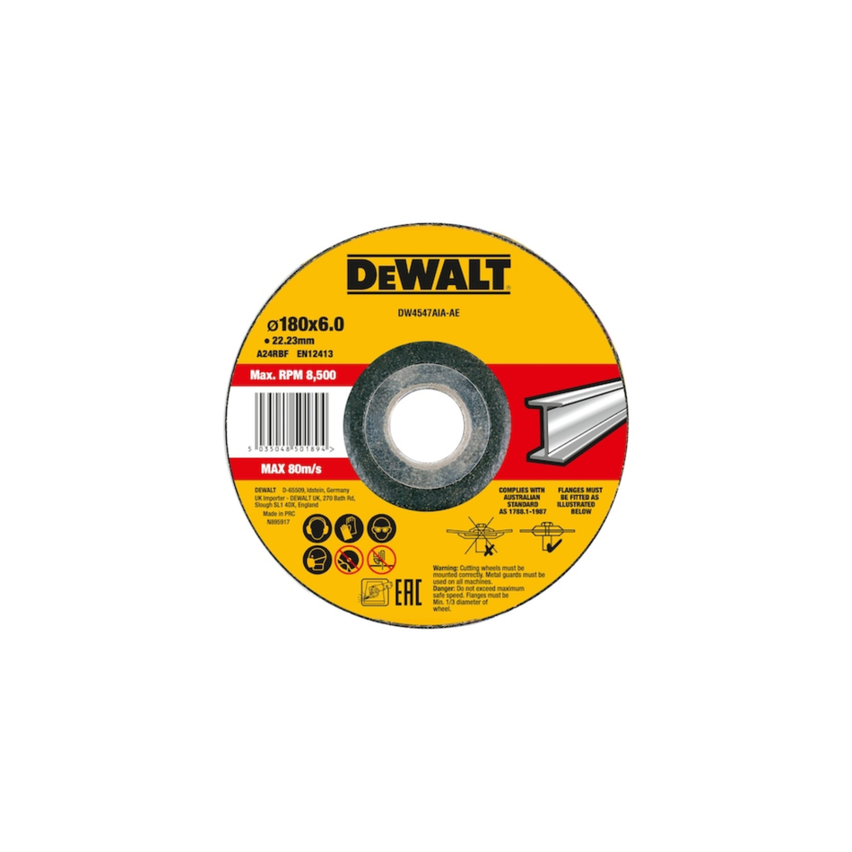 DEWALT DW4547AIA-AE METAL GRINDING DISC 7"