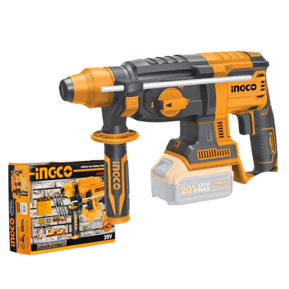 INGCO CORDLESS ROTARY HAMMER CRHLI2201 (BARE TOOL)