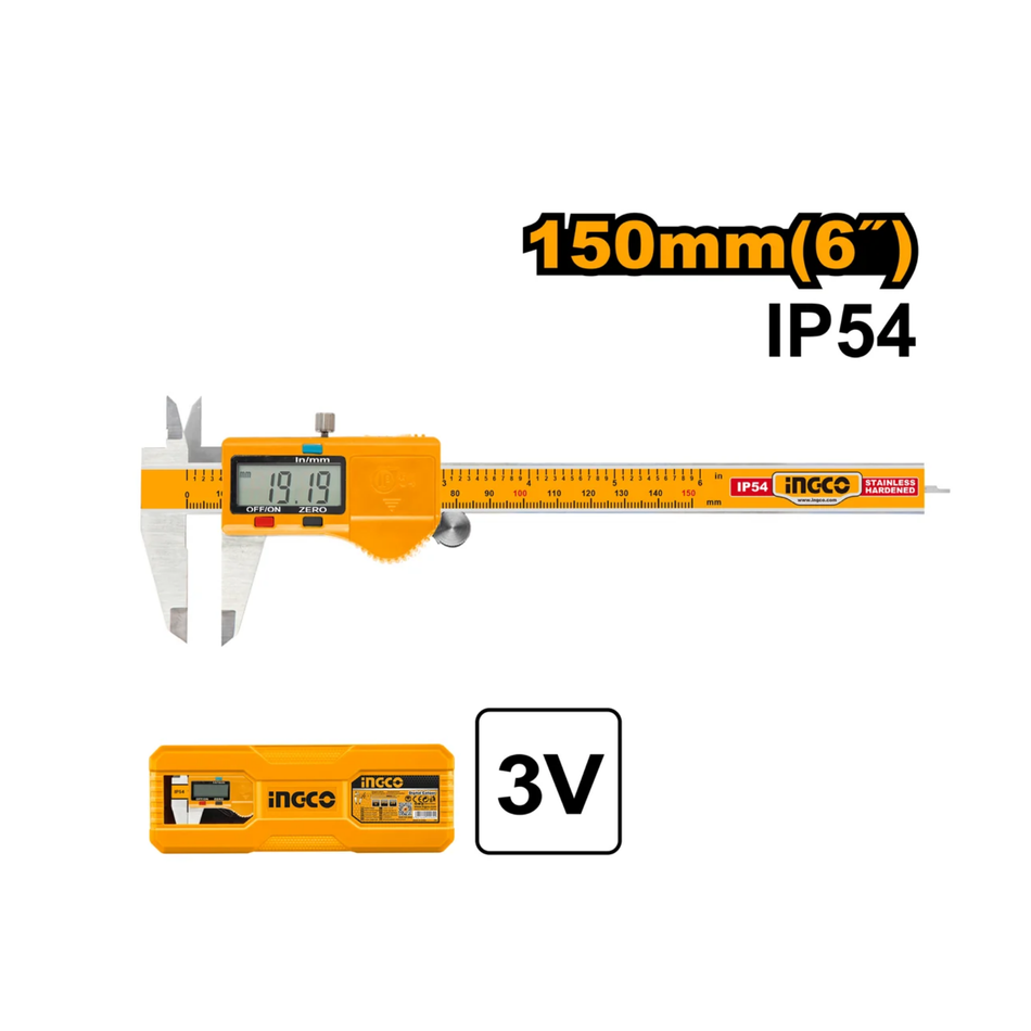 Ingco Digital Caliper 150Mm (6") Hdcd28150