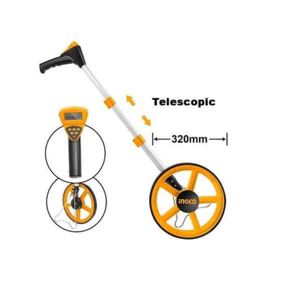 Ingco Digital Measuring Wheel Hdmw01