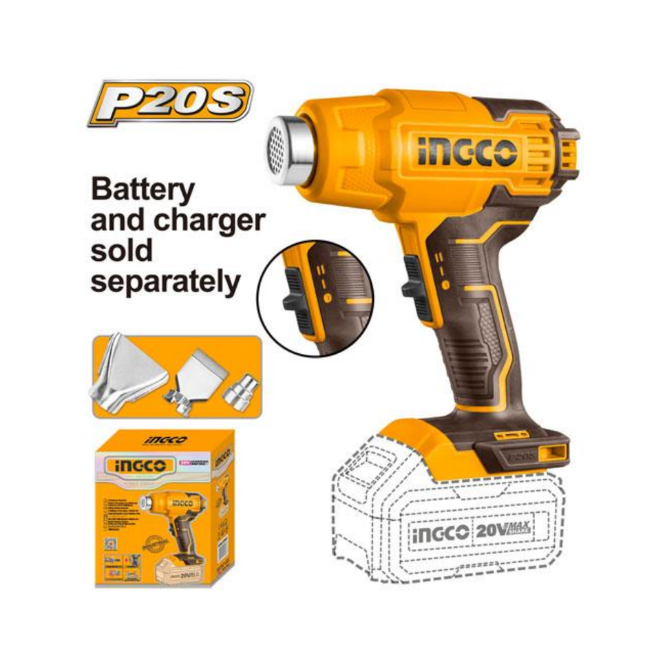 Ingco 20V Heat Gun (Bare Tool) Hgli2002