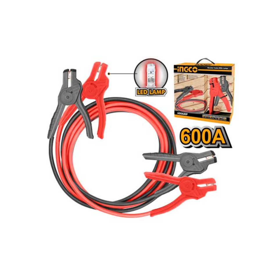 Ingco Booster Cable With Lamp 600Amp Hbtcp6008L