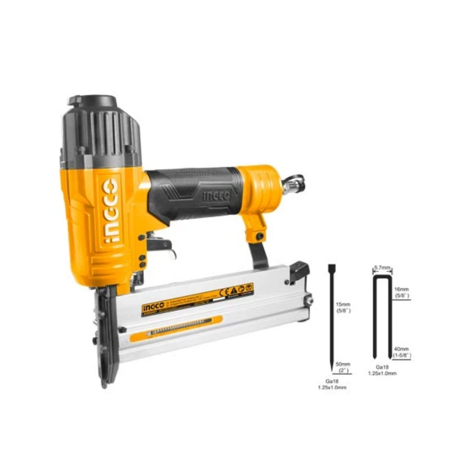 Ingco Pneumatic 2 In 1 Nailer+Stapler Acn50401