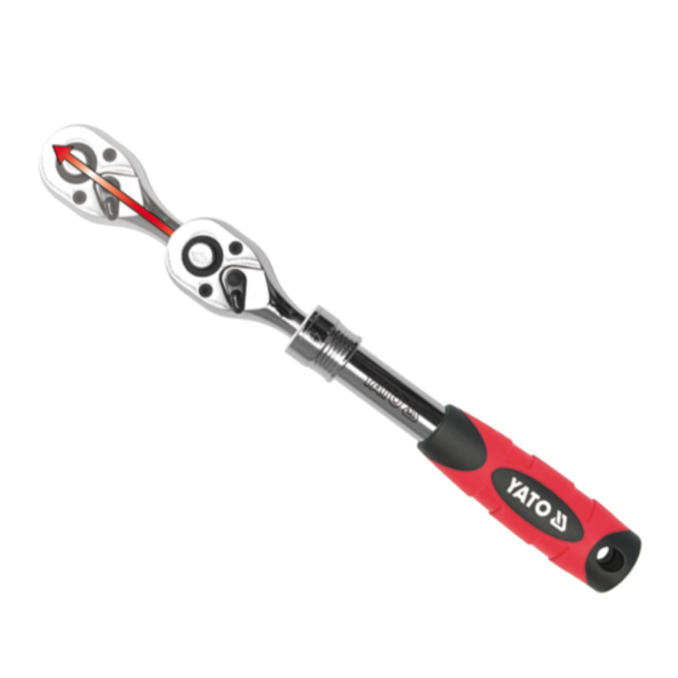 YATO TELESCOPIC RATCHET HANDLE 1/4" YT-0297
