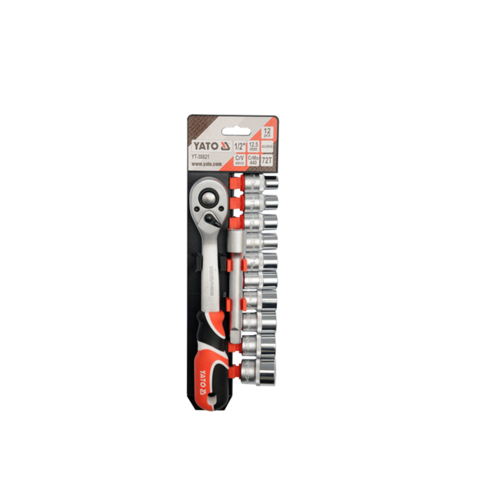 Yato Socket Set  1/2" 12Pcs YT-38821
