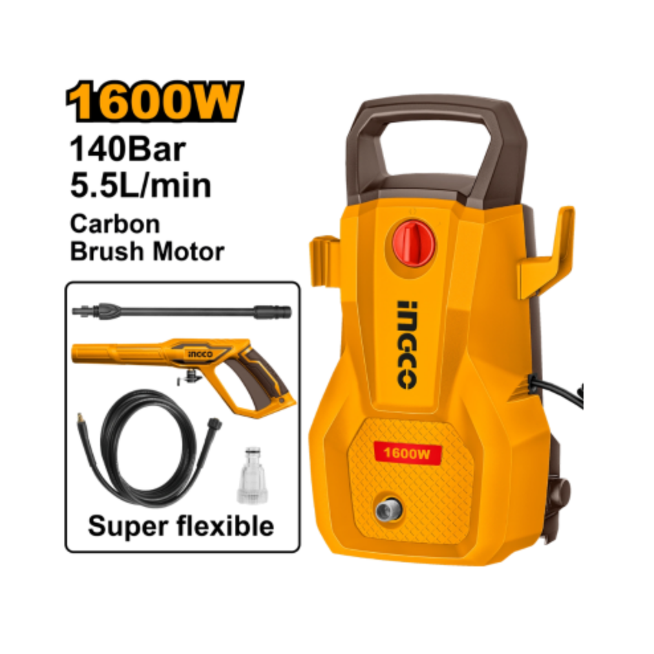 Ingco High Pressure Washer 140Bar Hpwr16008