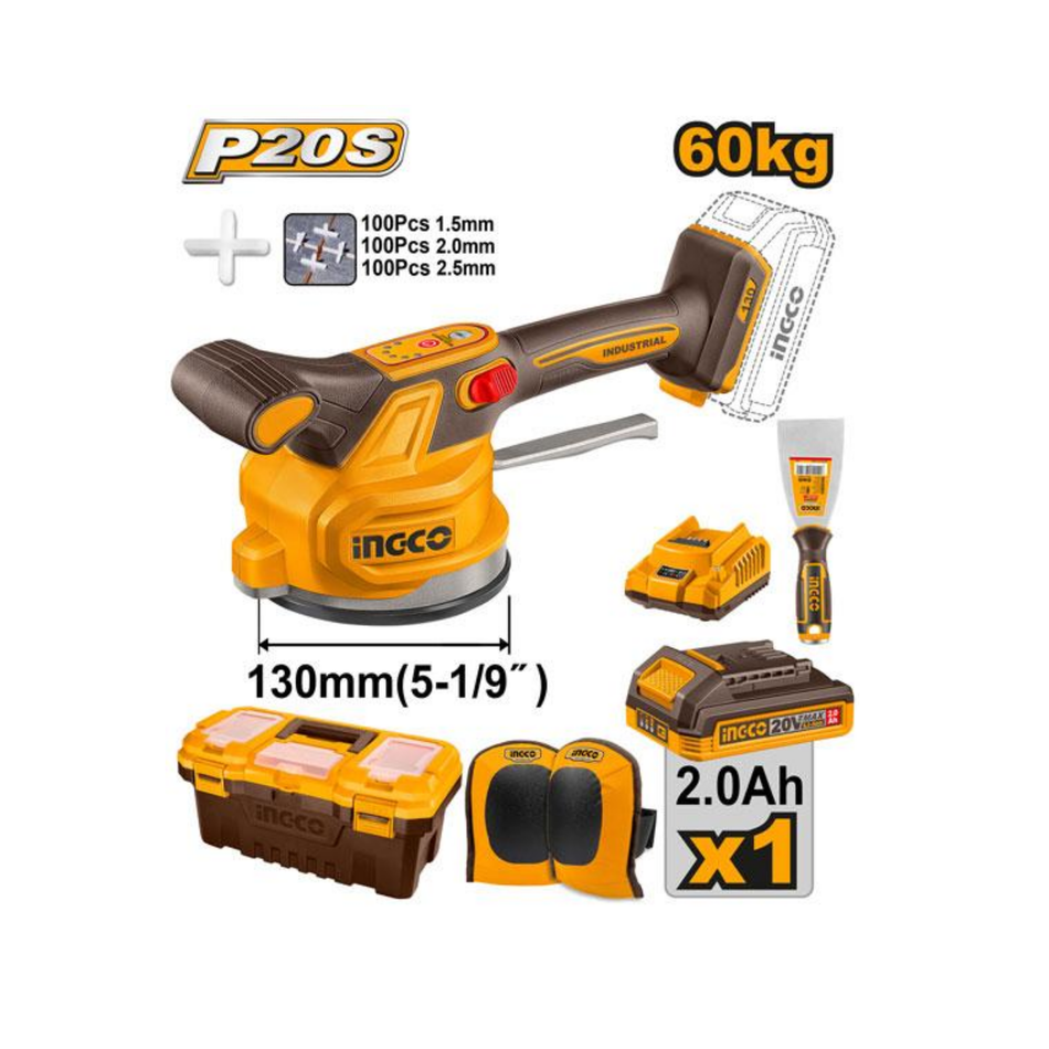Ingco Cordless Tile Vibratior Machine- Ctvli20015