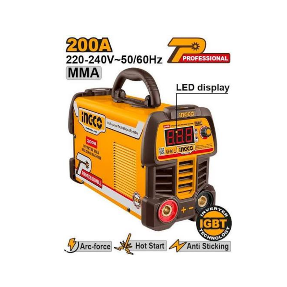 Ingco Inverter Welding Machine 200Amp Ing-Mma20069