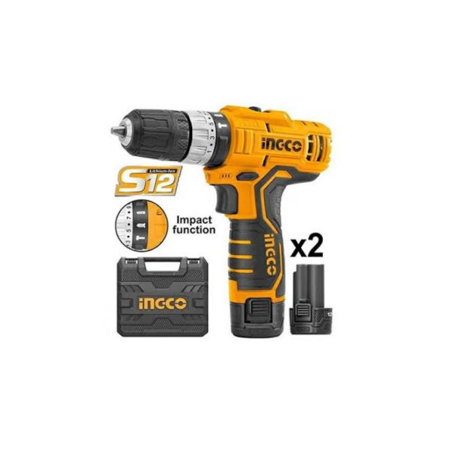 Ingco Cordless Impact Drill 12V Cidli1232