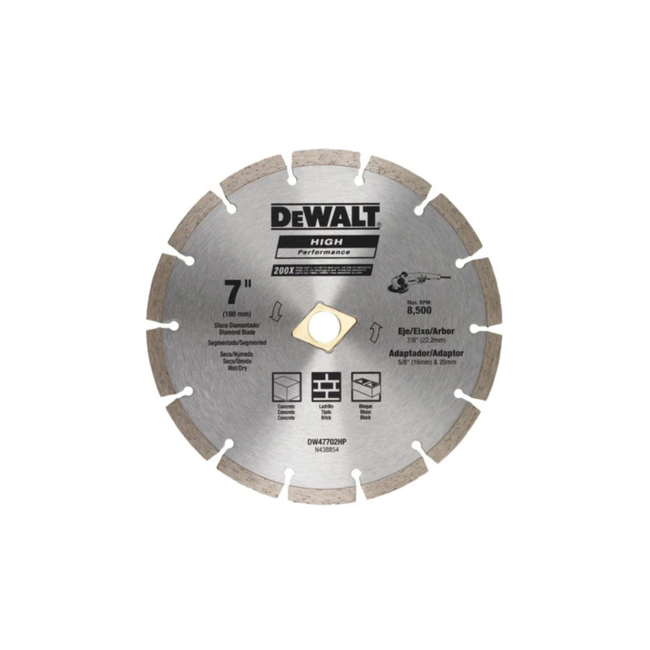 DEWALT DW47702HP DIAMOND SEGMENTED BLADE 7"