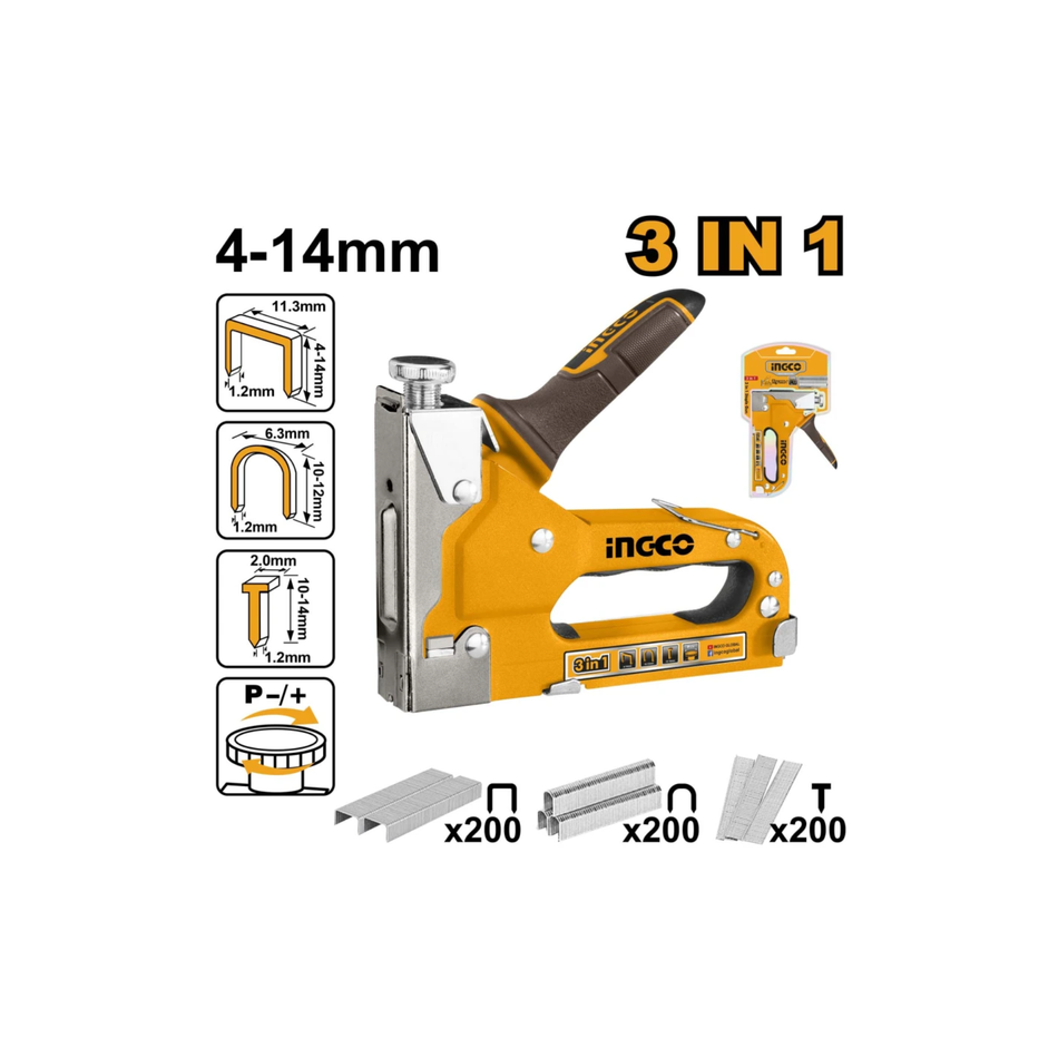 Ingco Staple Gun 3 In 1 Hsg1405