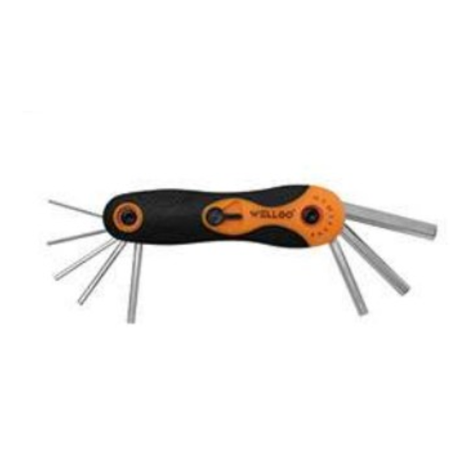 Welloo 8pcs Folding Hex Key Set HKF2008