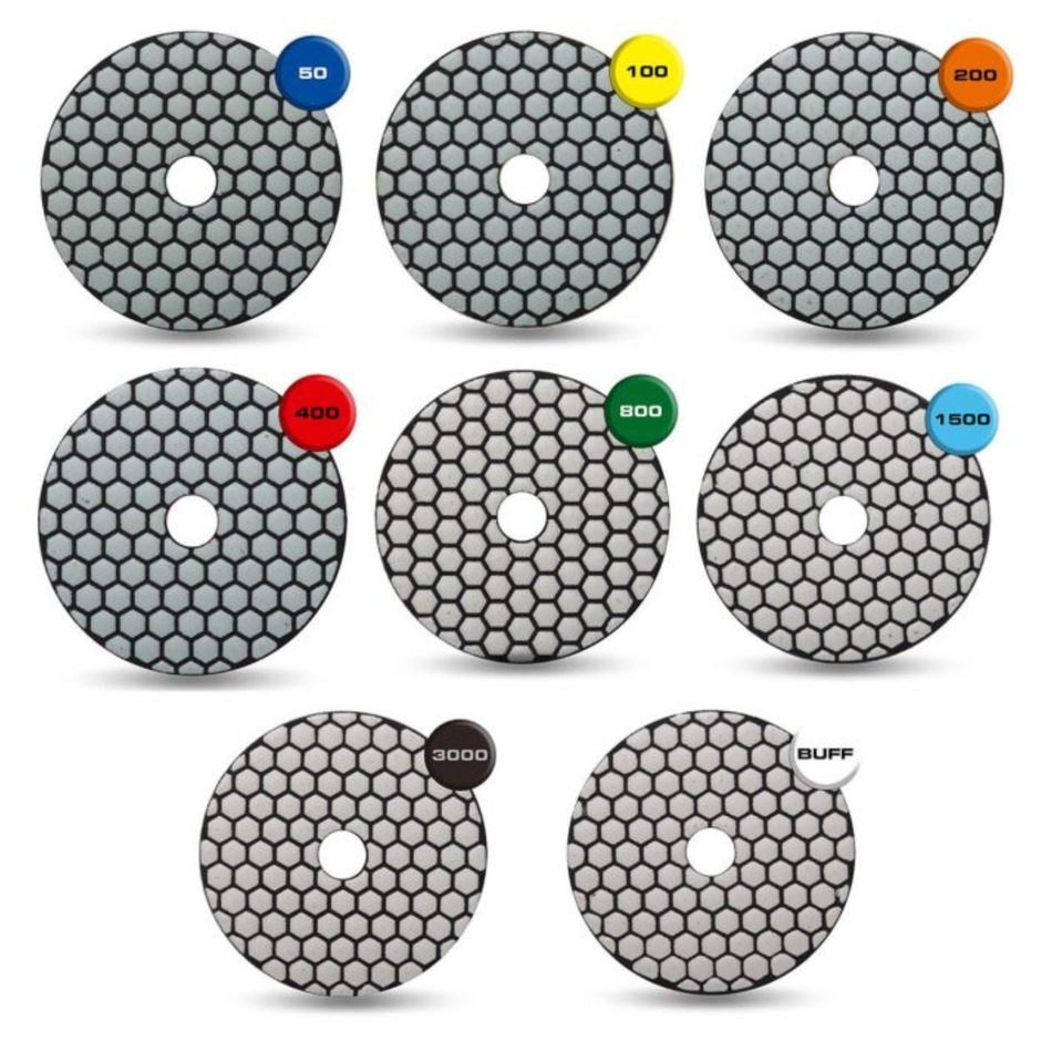 HMT DIAMOND DRY POLISH PAD 5"