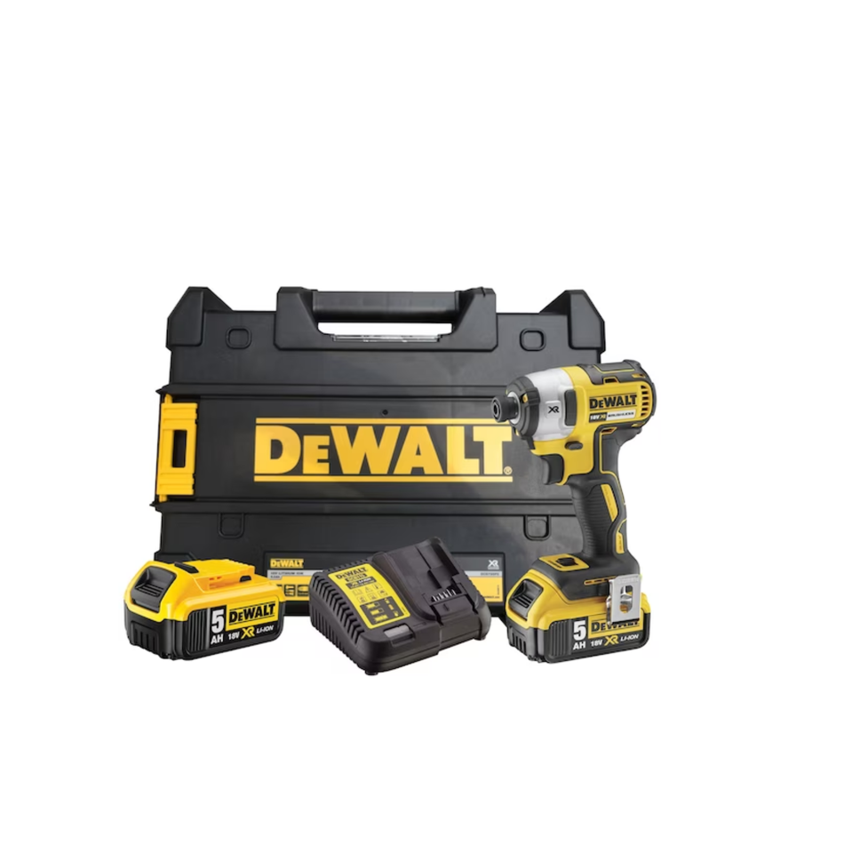 DEWALT DCF887P2-GB 18V XR BRUSHLESS IMPACT DRIVER (2 x 5.0ah + CHARGER)