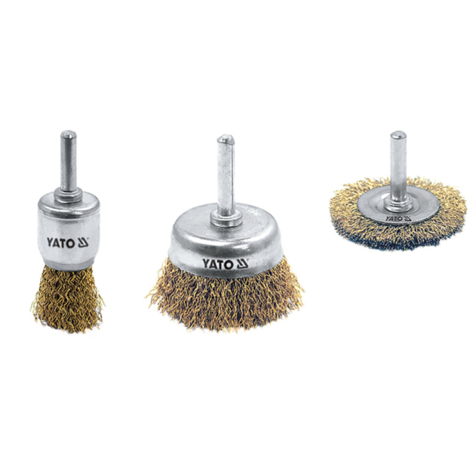 YATO  CUP BRUSH WITH SHAFT SET YT-4755