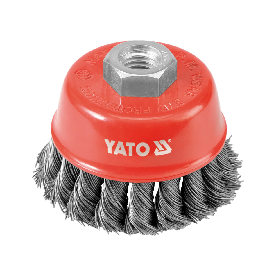 YATO  CUP BRUSH, TWIST STEEL WIRE YT-4767