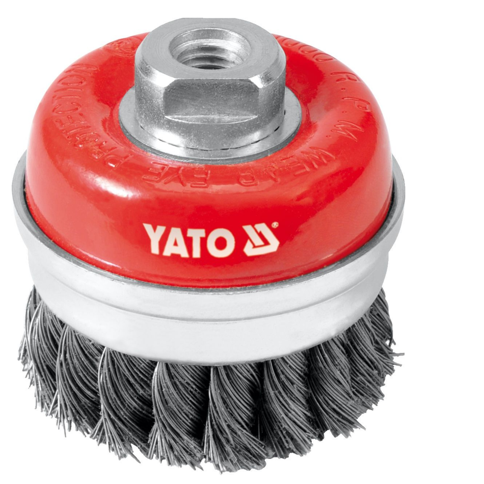 YATO CUP BRUSH 75mm M14 INOX YT-4768