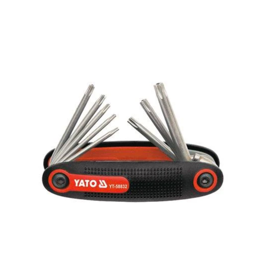 YATO FOLDING TORX TAMPER PROOF KEY 9Pcs SET YT-58832