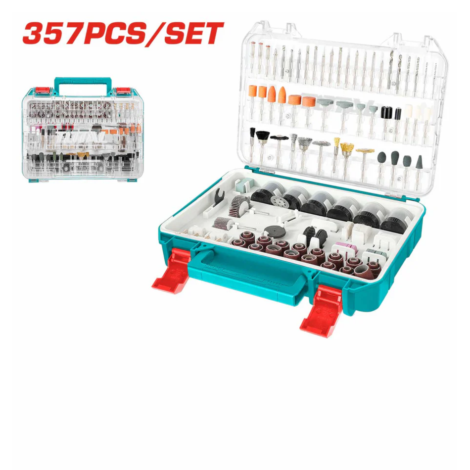 TOTAL TACSD13571 MINI DRILL ACCESSORIES 357pcs