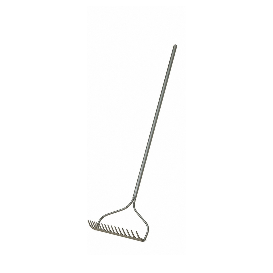 GARDEN RAKE METAL HANDLE