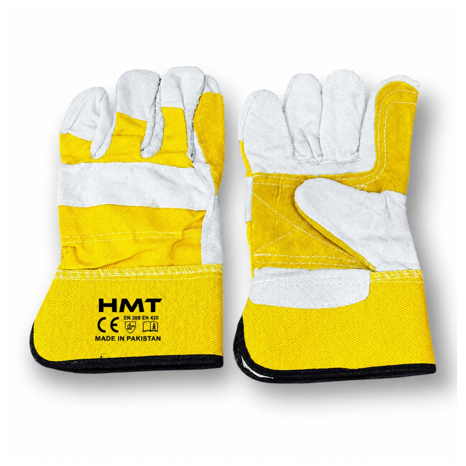 LEATHER GLOVES YELLOW [A+B] [120PAIR/CTN]