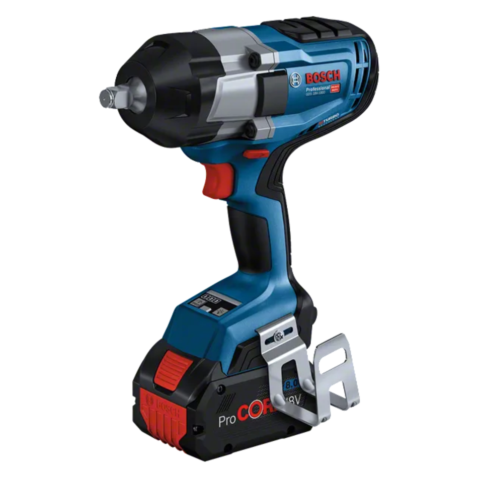 BOSCH GDS 18V-1000 IMPACT WRENCH (2 x 5.0ah BATTERY + CHARGER)
