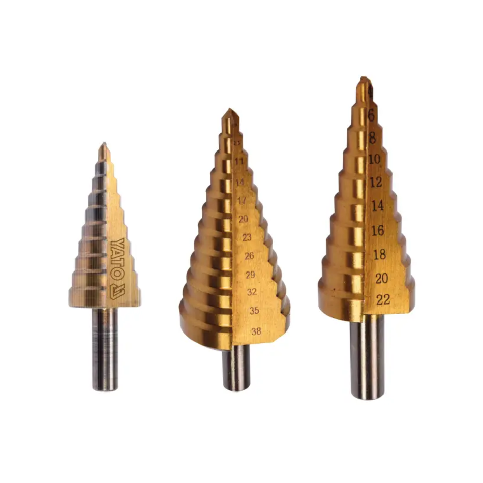 YATO 3PCS STEP DRILL YT-44731