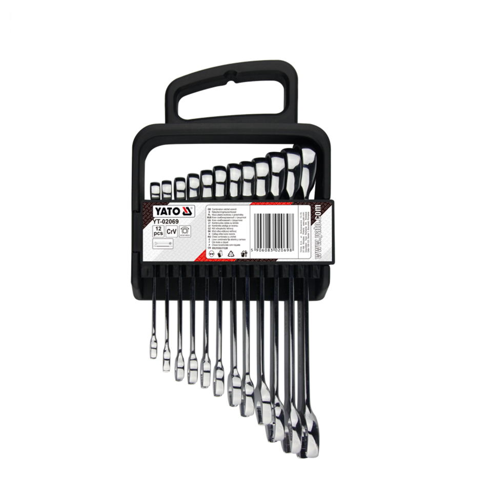YATO 12PCS COMBINATION RACHET SPANNER SET YT-02069