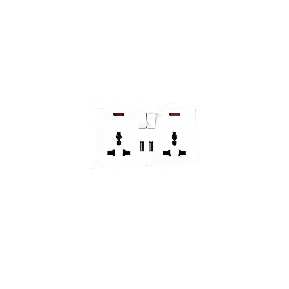 DOUBLE MF WITH 2 USB V1-018