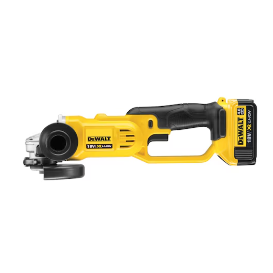 DEWALT DCG412M2-GB 18V 125mm ANGLE GRINDER (2 X 4Ah BATTERIES + CHARGER)