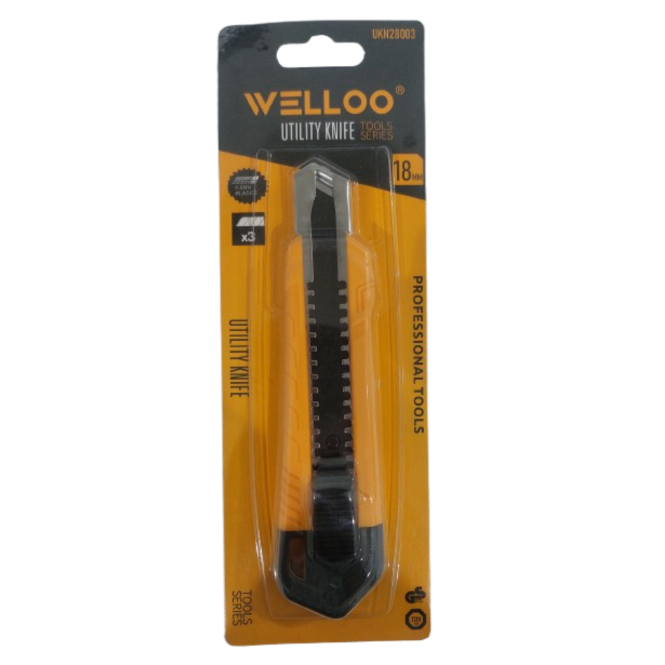Welloo Utility Knife 18mm UKN28003
