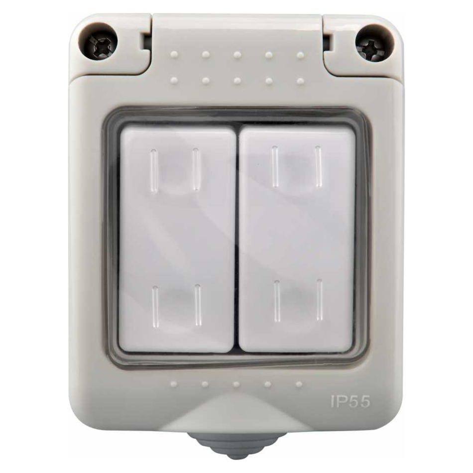 2 GANG 1 WAY SWITCH MD-HWD4003