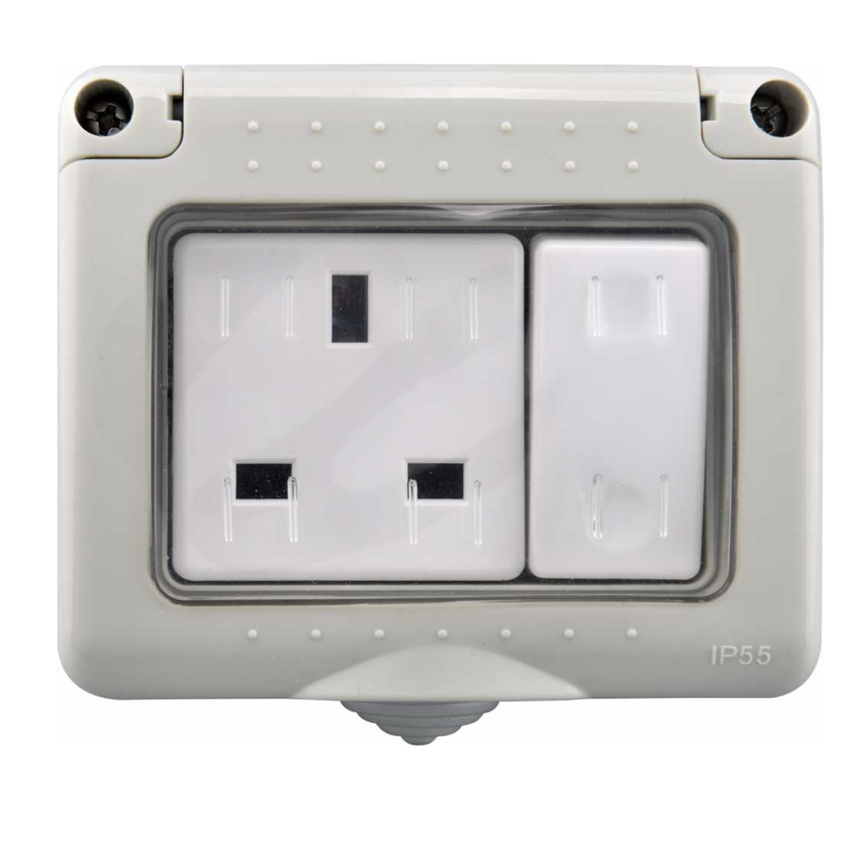 1 GANG SWITCH SOCKET SS MD-HWD4009