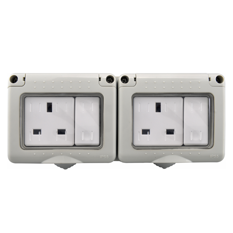 2 GANG 1 WAY SWITCH MD-HWD4010