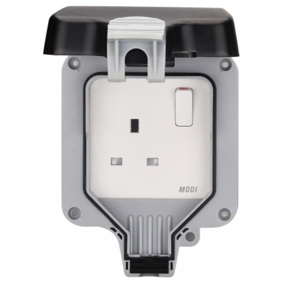 1 GANG 13A SINGLE SOCKET IP66 MD-HWD4101