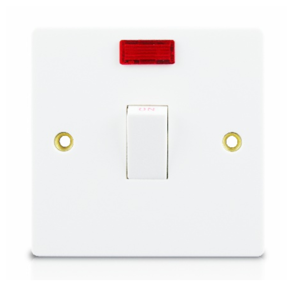 20A 1 GANG DOUBLE POLE+NEON MD-HWD5007