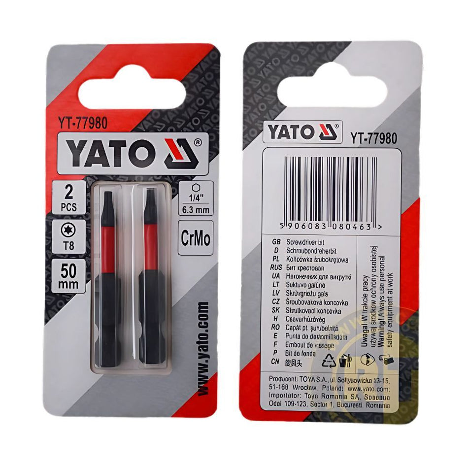 Yato Screwdriver Bits 1/4 50Mm