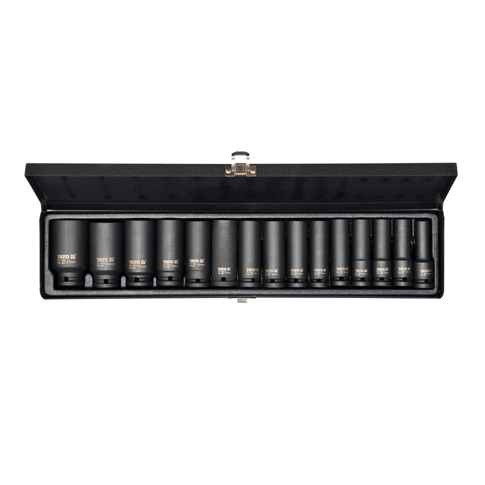 YATO DEEP IMPACT SOCKET SET 1/2" 15PCS