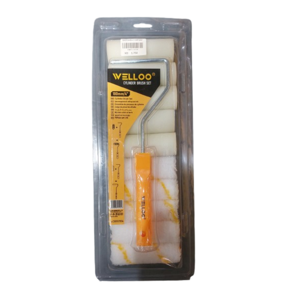 Welloo 4" Cylinder Brush Set 12 -In- 1 CBS12104