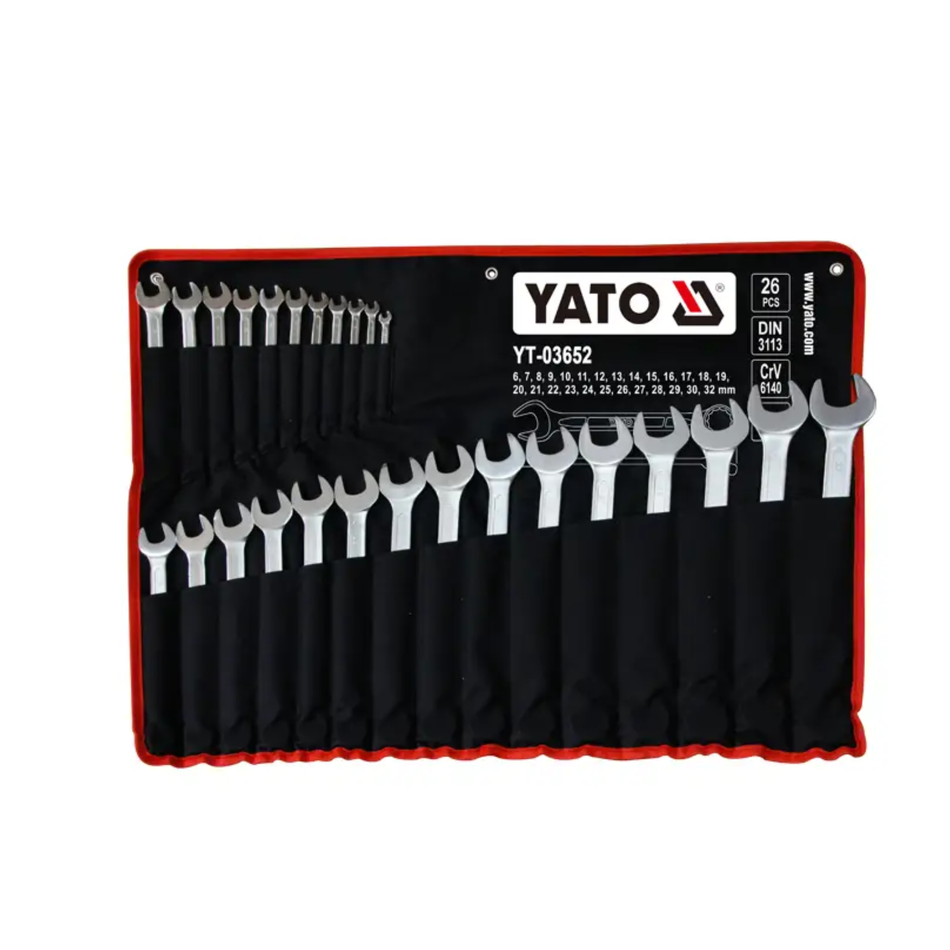 Yato 26 Pcs Combination Spanner Set YT-03652