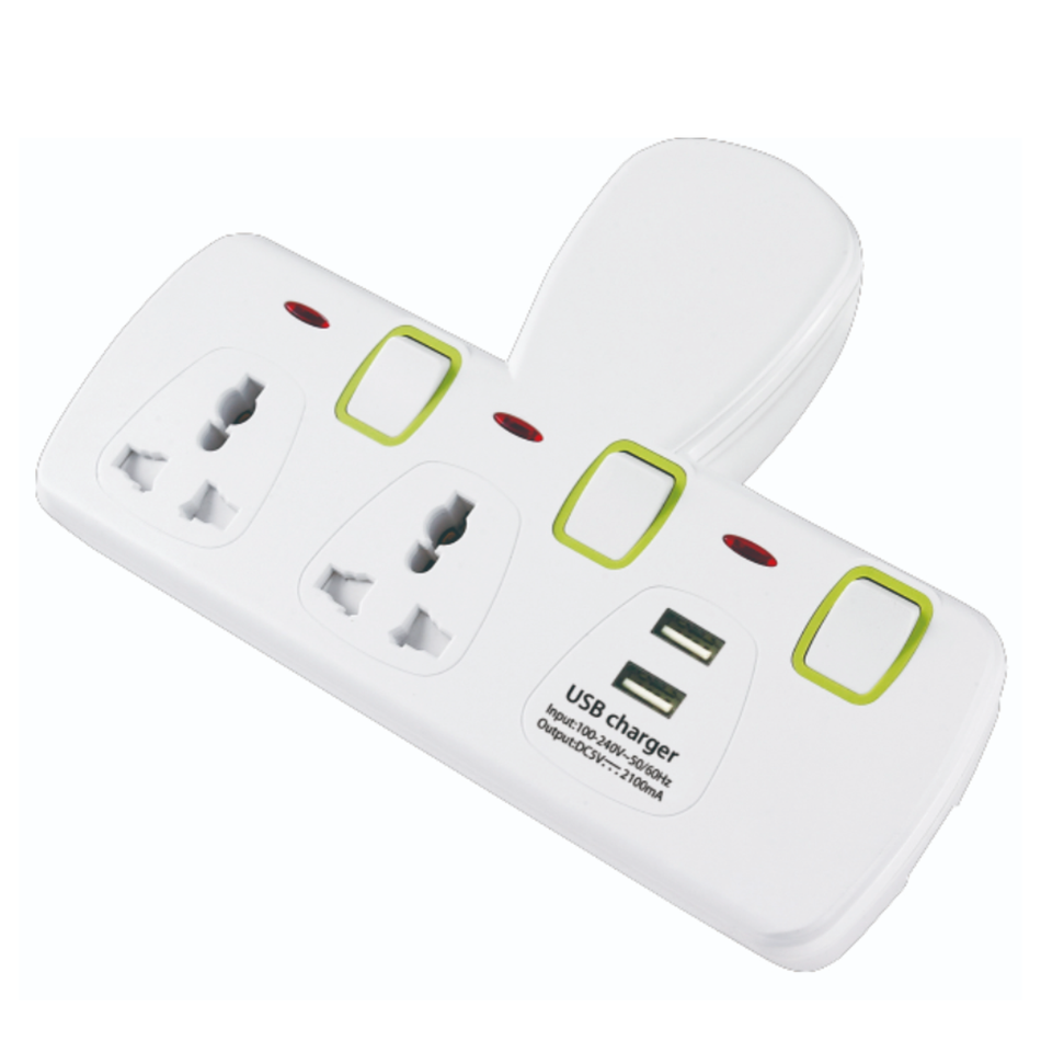 2 WAY UNIVERSAL WALL SOCKET 13A MD-HWA6020U
