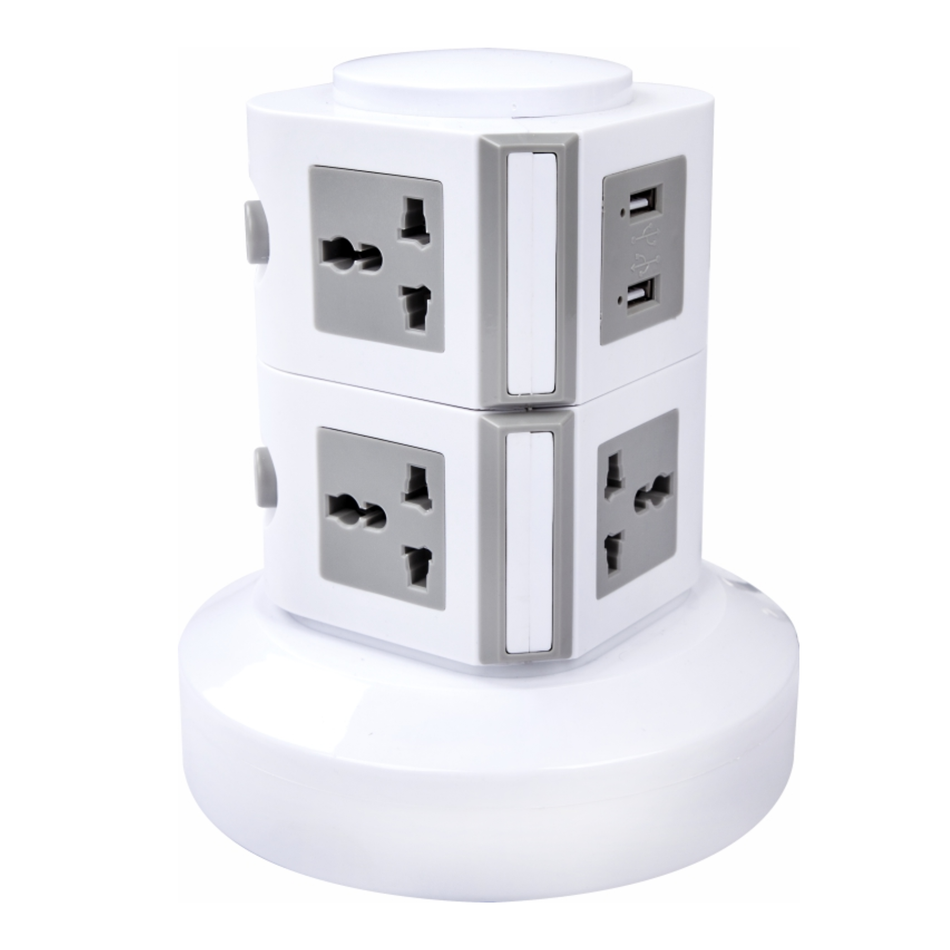 2 LAYERS TOWER EXTENSION CORD SOCKET 2.5M MD-HWA6002U