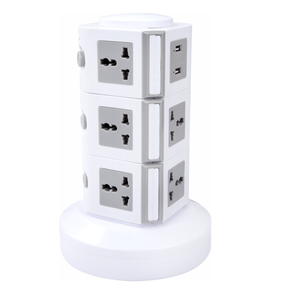 3 LAYERS TOWER EXTENSION CORD SOCKET 2.5M MD-HWA6003U
