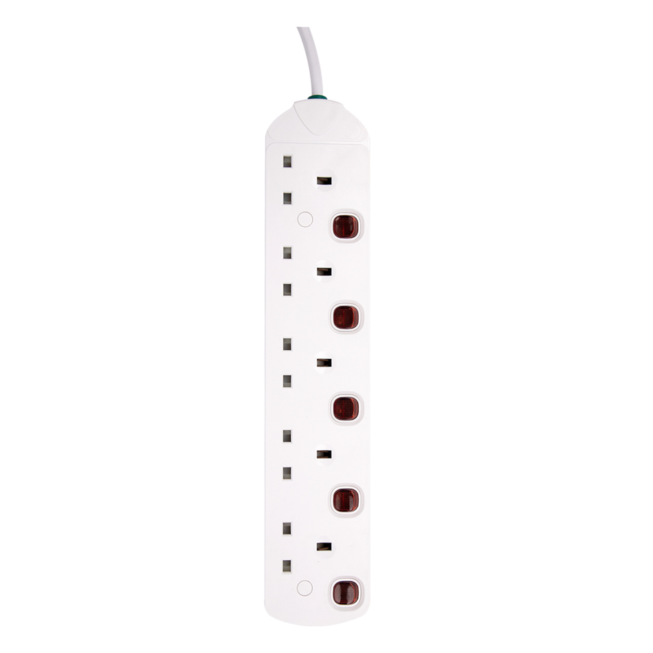 5 WAY BRITISH EXTENSION SOCKET MD-HWA8050-50 5M