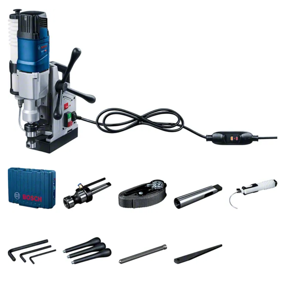 BOSCH GBM50-2 MAGNETIC DRILL WITH STAND