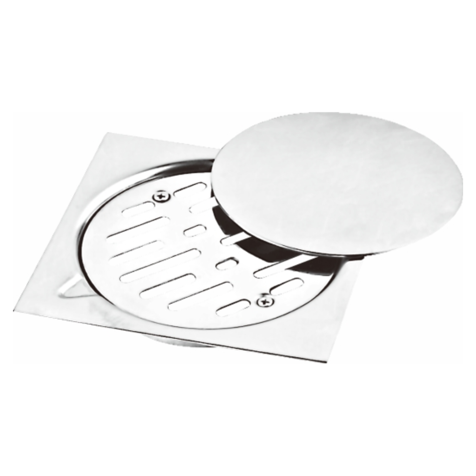 STAINLESS FLOOR DRAIN WITH COVER 15*15CM MD-HWS9001