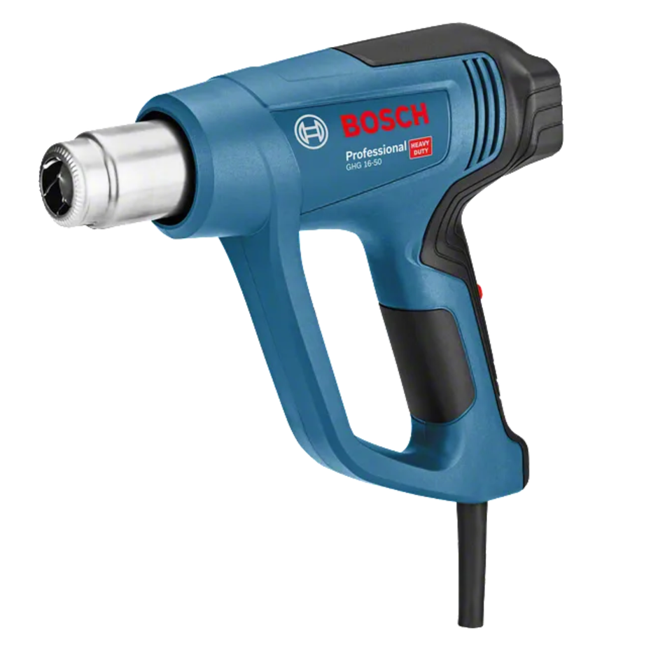 Bosch professional heat gun on a white background