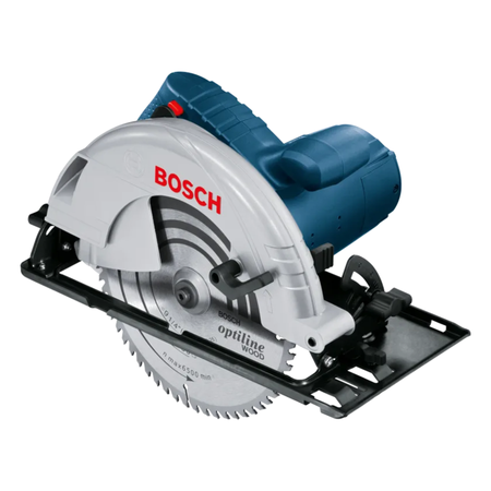 Bosch circular saw on a white background