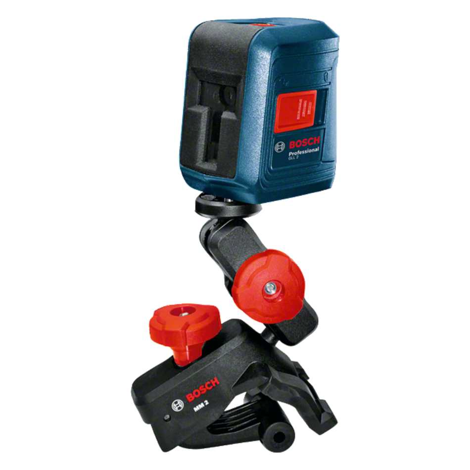 Bosch laser level on a white background