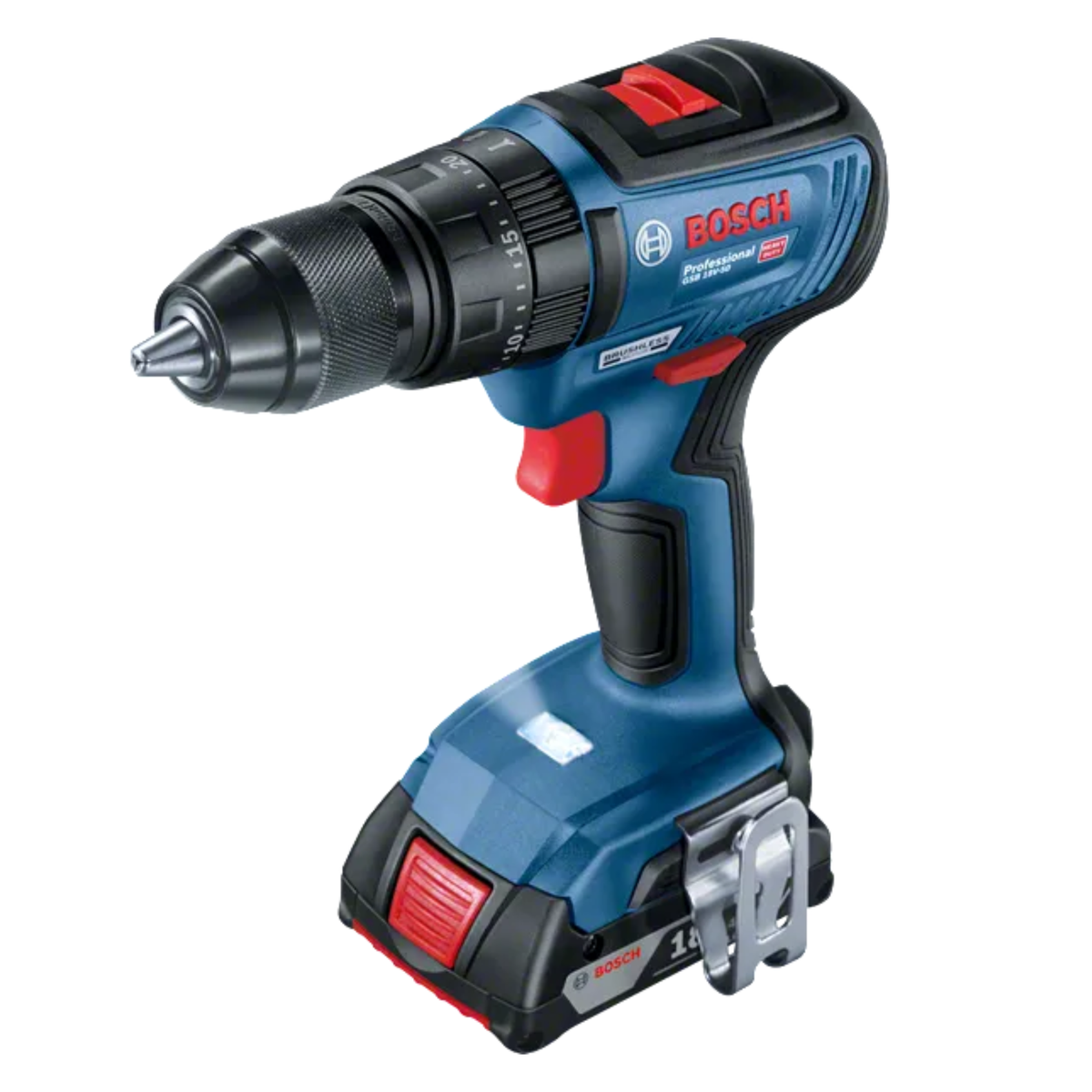 Bosch cordless drill on a white background